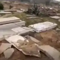 تصاویری از تخریب و هتک حرمت مقبره شهدای فلسطینی توسط اسرائیلی‌ها