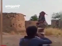 نشانه‌گیری حرفه‌ای سرباز یمنی در هنگام تیراندازی