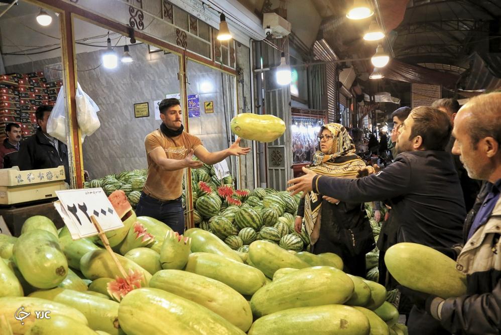 بازار همدان در آستانه شب یلدا