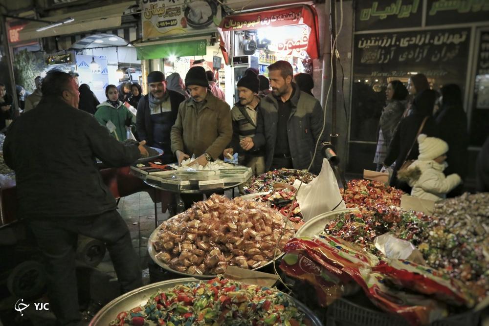 بازار همدان در آستانه شب یلدا