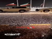 بارش شدید تگرگ در کویت