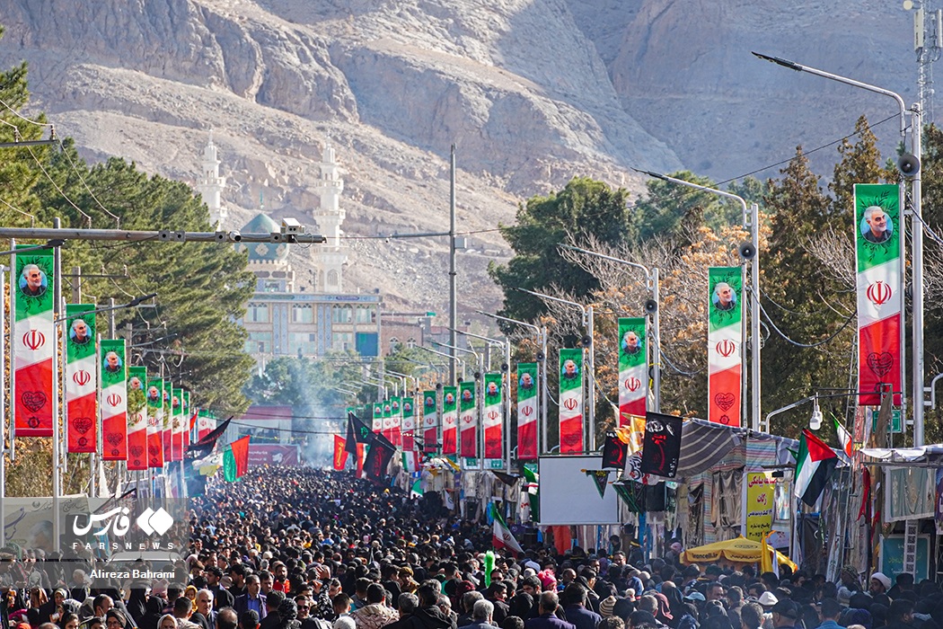 عکس/ آغاز آیین سالگرد شهادت حاج قاسم در کرمان