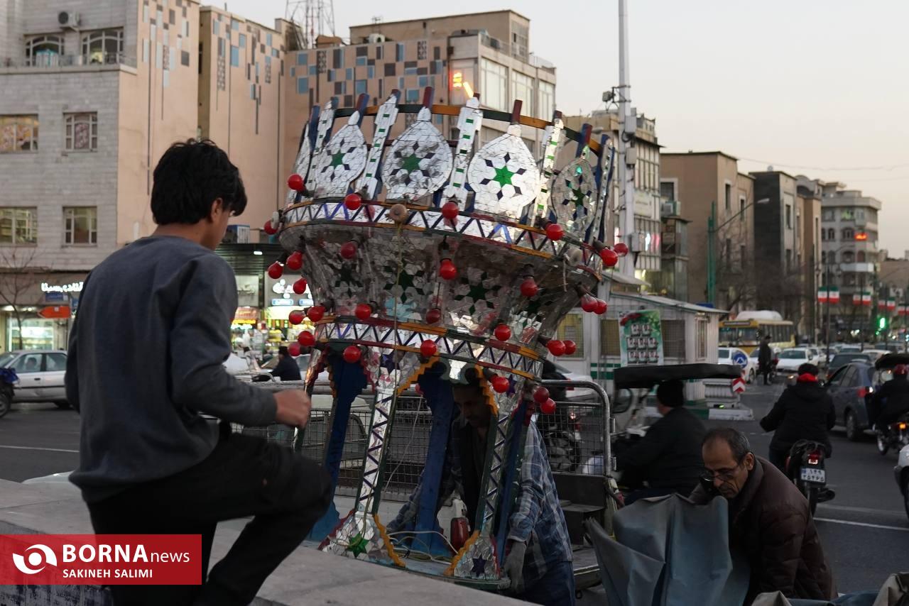 عکس/ یادبود شهدای حادثه تروریستی کرمان در میدان انقلاب