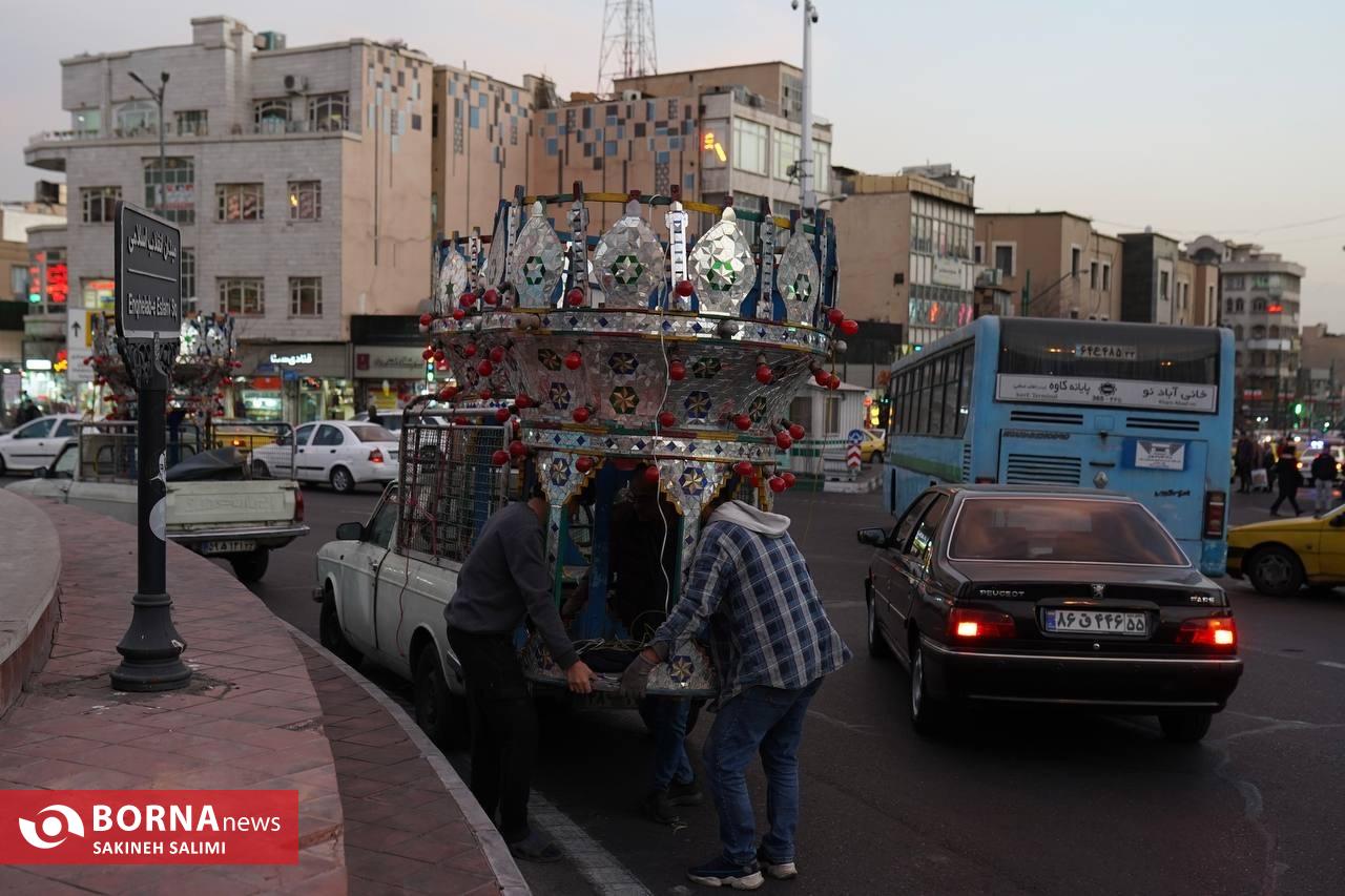 عکس/ یادبود شهدای حادثه تروریستی کرمان در میدان انقلاب