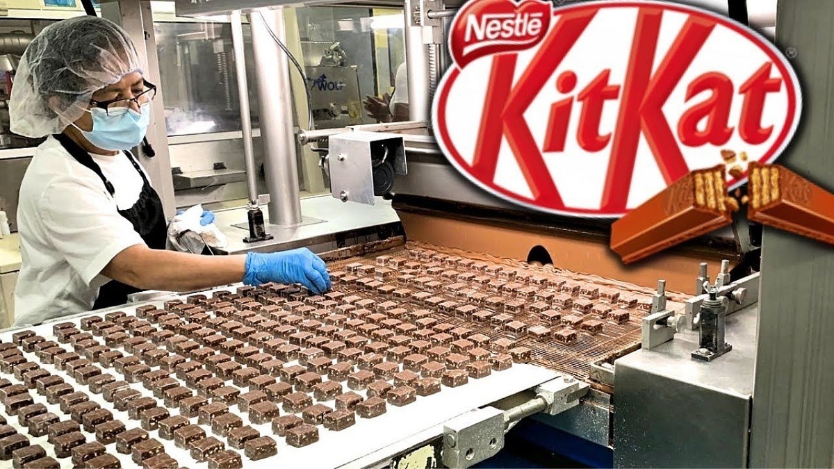 فرآیند جالب و دیدنی تولید شکلات کیت کت و بستنی در کارخانه