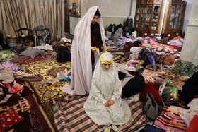 اعتکاف دانش‌آموزی در تبریز