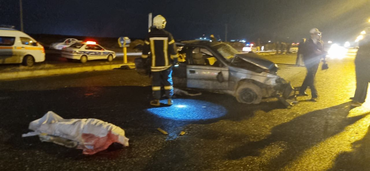 واژگونی پژو در ورودی شهرک توحید سبزوار؛ 2 نفر جان باختند
