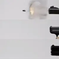مقایسه شلیک گلوله از تفنگهای مختلف با حرکت بسیار آهسته 