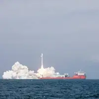 ۹ ماهواره چین از دریا به مدار زمین پرتاب شدند