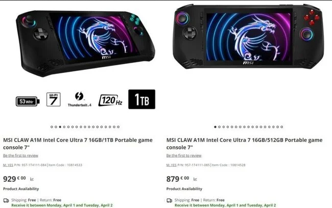 قیمت و تاریخ عرضه کنسول گیمینگ MSI Claw مشخص شد