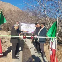 افتتاح کانال آبرسانی در روستای بوانات