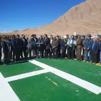 بیست و دومین پدِ بالگرد اورژانس هوایی اصفهان در وَنک سمیرم افتتاح شد