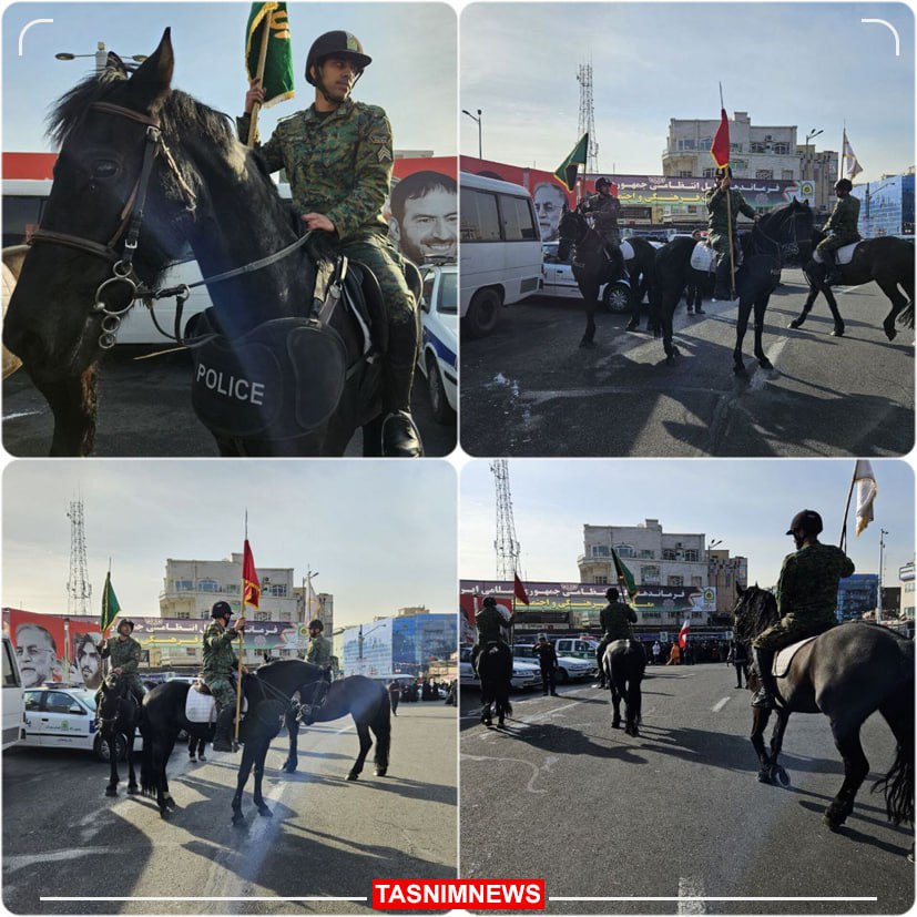 عکس/ حضور تیپ اسب سوار یگان ویژه جشن چهل و چهارمین پیروزی انقلاب