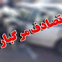رانندگان تیبا و لندکروز در تصادف مشهد جان باختند