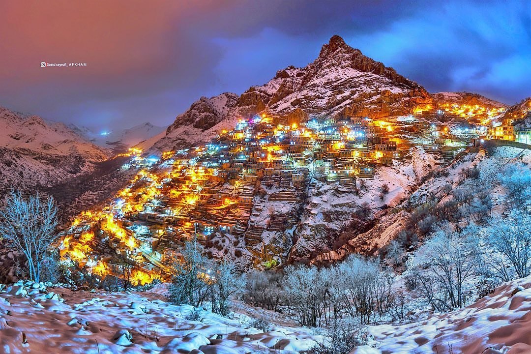 تصویری زیبا از «هورامان تخت» در کردستان