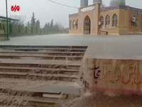 شدت بارش باران در ماژین دره‌شهر