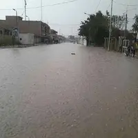 تصاویری از جاری‌شدن سیل در استان الانبار عراق