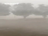 عربستان همچنان تحت تاثیر بارندگی و تگرگ بی سابقه است