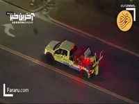 تعقیب و گریز نفس‌گیر پلیس با کامیون سرقتی پلیس