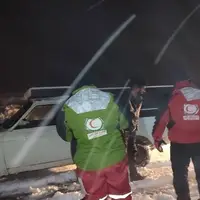 امدادرسانی به ۱۰۰ نفر در برف و کولاک شهرستان تکاب