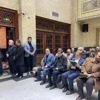 حضور پرتعداد دولتمردان حسن روحانی در مراسم ختم یک اصلاح‌طلب
