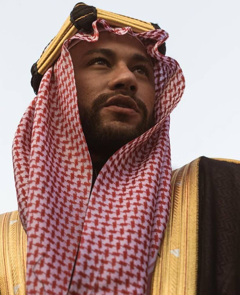 تیپ متفاوت و عربی نیمار برای روز عربستان