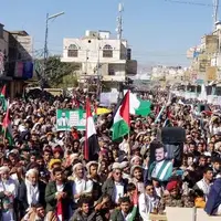 راهپیمایی گسترده مردم صعده یمن در اعلام همبستگی مجدد با مردم غزه
