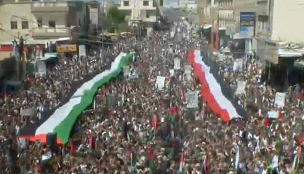 راهپیمایی گسترده مردم یمن در استان صعده