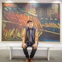 بازیگر «پایتخت» در نمایشگاه نقاشی سیروس مقدم