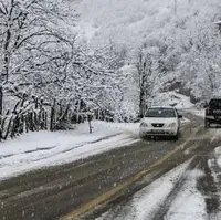 بارش باران و برف در برخی از مناطق استان اردبیل