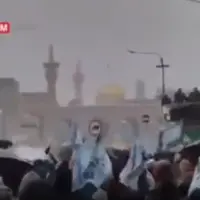 اجتماع برفی منتظران ظهور در مشهد‌