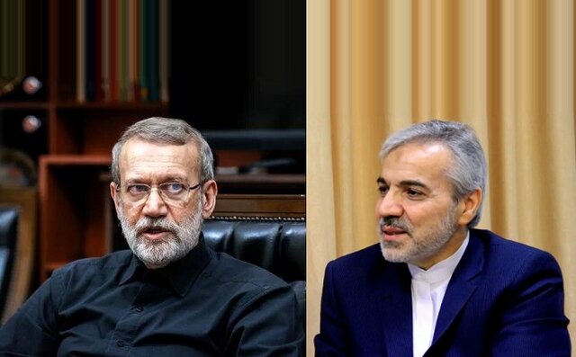 علی لاریجانی برای انتخابات مجلس از نوبخت حمایت کرد