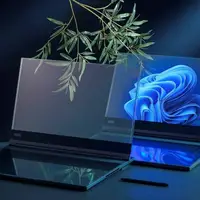 لنوو از اولین لپ‌تاپ دنیا با نمایشگر microLED شفاف پرده برداشت