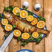روش طبخ ماهی شکم پر مجلسی