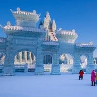 زیباییِ شهر برفی هاربین در چین