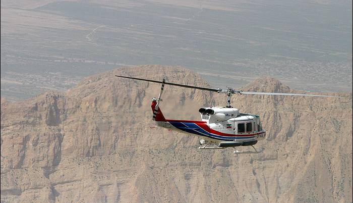 نجات معجزه آسای سرنشین یک هلیکوپتر بعد از سقوط