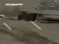 دفن شدن خودروها زیر برف در تهران
