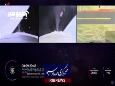  لحظه جدا شدن کپسول حاوی ماهواره ایرانی پارس ۱