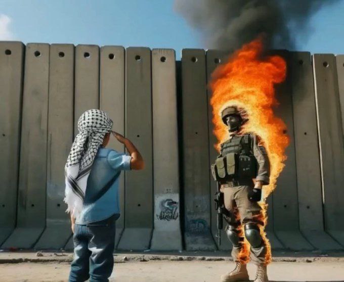طرح/ سرباز آمریکایی نماد اعتراض به نسل کشی صهیونیست ها در غزه