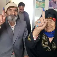 پیرمرد ۱۰۸ ساله خراسان‌ شمالی پای صندوق انتخابات