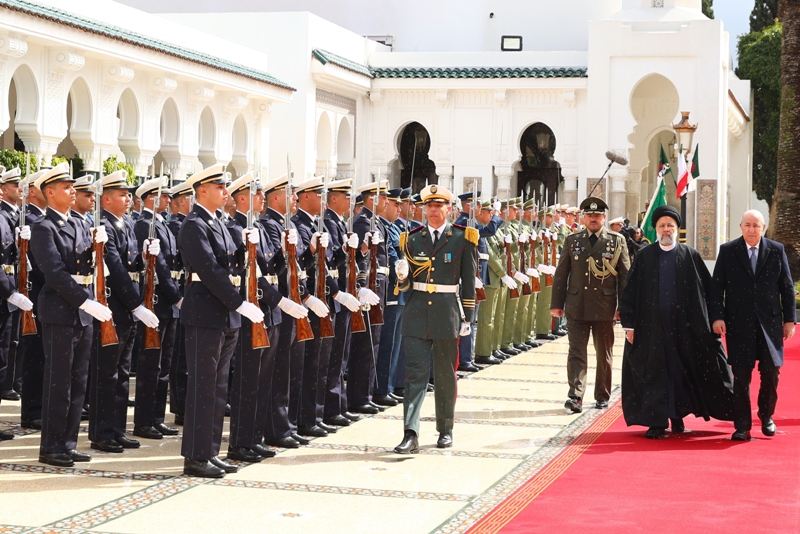 عکس/ استقبال رسمی رئیس جمهور الجزایر از رئیس جمهور ایران