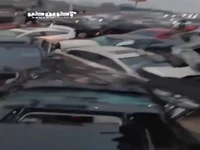 تصادف زنجیره‌ای بیش از ۱۰۰ خودرو در شرق چین