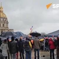 تجمع معترضان فرانسوی علیه مکرون