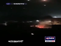 لحظه انفجار بمب دست ساز در مسیر بولدوزر نظامی اسرائیل