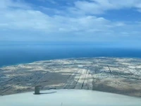 فرودی زیبا در فرودگاه کیش از زاویه دوربین کابین خلبان