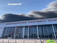 لغو بازی ساوتهمپتون و پرستون در انگلیس به دلیل آتش‌سوزی مهیب