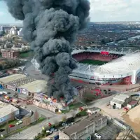 آتش سوزی خطرناک دلیل لغو یک بازی در انگلیس