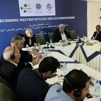 نشست فعالان اقتصادی یزد با سفرا و نمایندگان «ACD» و «ECO» برگزار شد