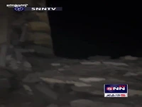 گوشه‌ای از ویرانی برج مسکونی المصری در شهر رفح که بمباران شد