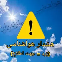 هشدار هواشناسی درباره احتمال آبگرفتگی معابر در مازندران